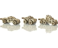 Dėlionė WOODEN CITY 3D medinis puzzle – sunkvežimiai