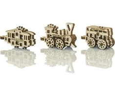 WOODEN CITY 3D Mediniai Dėlionė Transportas