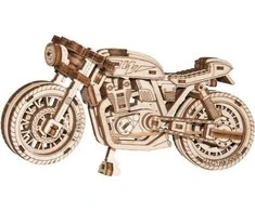 Dėlionė WOODEN CITY 3D Medinis Puzzle Cafe Racer Motociklas