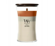 WoodWick Vanilla Embers žvakė cilindras vanilė balta, ruda 1 vnt. (10.93260.0000)