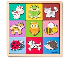 Dėlionė WOODYLAND Ukł.edukac.Zwierzęce wz.91966 19666
