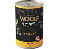 WOOLF šunims PUSZKA 400g ULTIMATE konservų triušio ir pomidorų /6