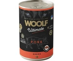 Woolf VILNOS PYRAGĖLIAI PUSZKA 400g ULTIMATE KONSERVUOTA KIAULIENOS IR LINŲ SĖMENŲ ALIEJAUS /6