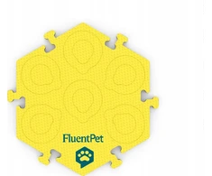Woopie „FluentPet“ – „HexTile Flex“ – putplasčio kilimėlis sagoms – geltonas