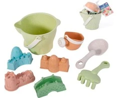 WOOPIE Smėlio rinkinys kibire 8 vnt. BIODEGRADABLE ORGANIC MATERIAL
