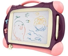 WOOPIE Piešimo Lenta Magnetinė Spalvota + 2 Spaudiniai Violetinė