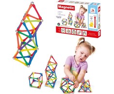 WOOPIE Magnetiniai Blokai Kūrybiniai 70 el.