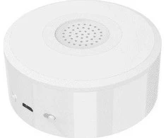 Išmanioji ZigBee TUYA bevielė patalpos sirena, ≥85dB, 5V DC su įkraunama baterija, balta, WOOX