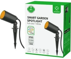 Sodo LED šviestuvas 230Vac, 7W 520lm 3000K - 6500K, RGB+CCT, IP65, išmanusis Wi-Fi, valdomas programėle, TUYA / Smart Life, WOOX