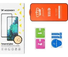 2 vnt viso ekrano grūdintas stiklas su rėmeliu, patogus Wozinsky Full Glue iPhone 15 – juodas