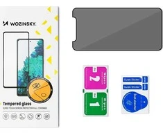 LCD apsauginis stikliukas "Wozinsky Privacy 5D Full Glue" Apple iPhone 15 Pro Max pritaikytas dėklui Anti Spy