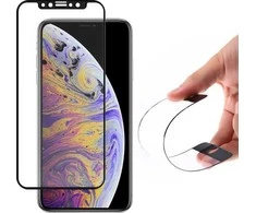 Wozinsky Full Cover Flexi Nano Glass Hybrid ekrano apsauga su rėmeliu iPhone 13 mini skaidrus