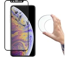 Wozinsky Full Cover Flexi Nano foil glass apsauginis stiklas su rėmeliu iPhone 14 Max / 13 Pro Max skaidrus