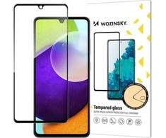 Wozinsky Super Tough Full Glue Apsauginis stiklas Full Screen su rėmeliu Case Friendly Samsung Galaxy A33 5G juodos spalvos