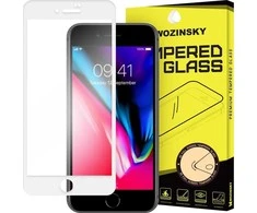 Wozinsky Apsauginis stiklas Full Glue Super Tough Ekrano apsauga Pilnai padengtas rėmeliu dėklas Apple iPhone SE 2022 / SE 2020 / Apple iPhone 8 / Apple iPhone 7 baltas