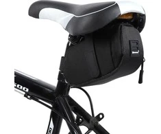 Wozinsky small bicycle saddle bag 0.6 l juodos spalvos (WBB8BK juodos spalvos)
