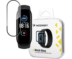 Wozinsky Hibridinis apsauginis stiklas, skirtas Xiaomi Mi Band 5 juodas