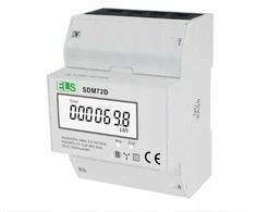 LCD indikatorius, 3 fazių, 100 A, 4 modulių