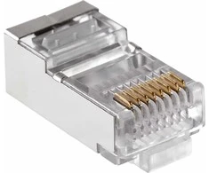 Wtyk Telefono kištukas. RJ45 8P 8C (laidas) per CAT.5E, ekranuotas