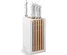 Wusthof Peilio blokas su 5 peiliais, Classic Baltas