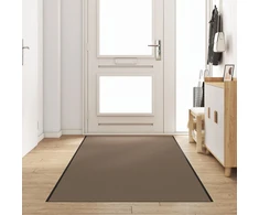Durų kilimėlis Bežinė ir juoda 120 x 350 cm 100% poliamidas