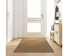 Durų kilimėlis Kremas ir juoda 120 x 350 cm Poliamidas ir PVC