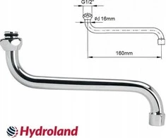 Wylewka Hydroland WYLEWKA 1/2" L-160MM S B // WL.S-160.B