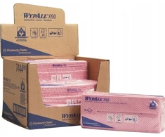 WYPALL Kimberly-Clark Wypall X50 – Sulankstytos valymo šluostės – raudonos