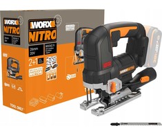 Worx bešepetėlinis siaurapjūklis WORX WX542.9 20V 26mm