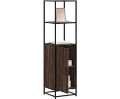 Highboard Rudas ąžuolas 35,5x35x139 cm Mediena ir metalas