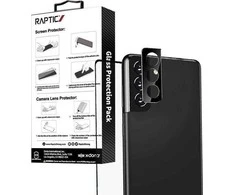 „X-Doria Raptic Glass“ 2 viename rinkinys, skirtas „Samsung Galaxy S22+“ (ekrano apsauga + kameros objektyvo apsauga)