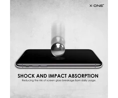 X-ONE Full Cover ypač tvirtas matinis dėklas – skirtas iPhone 16 Pro/17 Pro 9H grūdinto stiklo dėklas