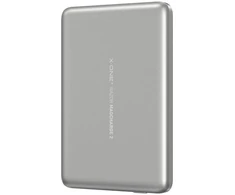 X-ONE Razor 2 Magcharge Ultraslim (7,6mm) powerbank suderinamas su MagSafe 5000mAh - sidabrinis