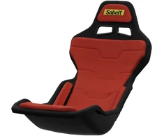 X Rocker Sabelt SRP-1 Fotel simracingowy, Korpus su włókna szklanego, Design Formuły, wyściełany - raudona wyścigowy