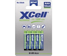 XCell Akku X1000 Ni-MH Micro AAA 1,2V 1000mAh 4 vnt.
