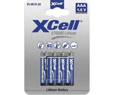 XCell baterijos Extreme Lithium FR03 Micro AAA 4 vnt.