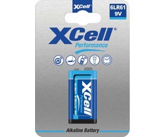 XCell baterijos, šarminės, 6LR61, 9V, 1 vnt.