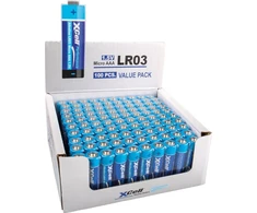 XCell našios baterijos LR03 Micro AAA 100 vnt. dėžutėje