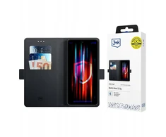 3mk piniginės dėklas, skirtas „Xiaomi 15T 5G“ - Juodas