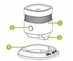 DŪMŲ DETEKTORIUS, ENGO ESMOKE, ZIGBEE