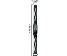 Beline apyrankė Mi Band 7/6/5 juodos spalvos ver2
