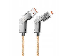 XO kabelis NB276 4w1 USB-C - Lightning + USB - USB-C 60W 1,0 m pilkas