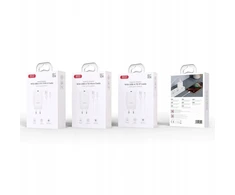 Įkroviklis XO kroviklis jungiama į tinklą CE33 QC 18W 1x USB balta + kabelis Lightning