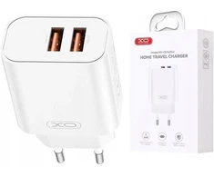 XO sieninis įkroviklis CE34 2x USB 2,4A baltas