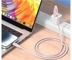 XO kabelis NB-Q265B PD USB-C – USB-C 1,0m 60W rožinis