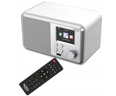 Radijas Xoro Xoro DAB 300 IR, internetinis radijas, DAB+, BT, USB, UPnP, balta