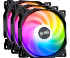 XPG (ADATA) XPG Vento 120 ARGB PWM ventiliatorius, juodas, 3 vnt. pakuotėje (VENTO120ARGBPWM3C-BKCWW)