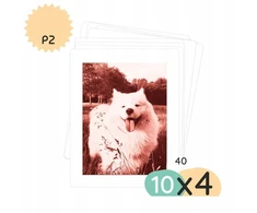 Xrec 40x Popierius Įdėklai Įdėklai Nuotraukoms Į Fotoaparatą Kiimento Model P2 4x Spalva / Spaudos Paketai 10x4 40 Lapų