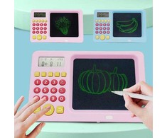 Xrec Piešimo planšetė LCD rašymo lenta 5,2'' Spalvota braižymo lenta + skaičiuotuvas / Mėlyna