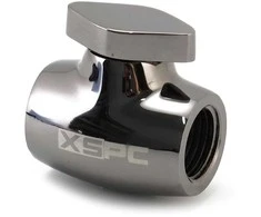 XSPC G1/4 Ball Valve – Brass, Juodas-Chrome
